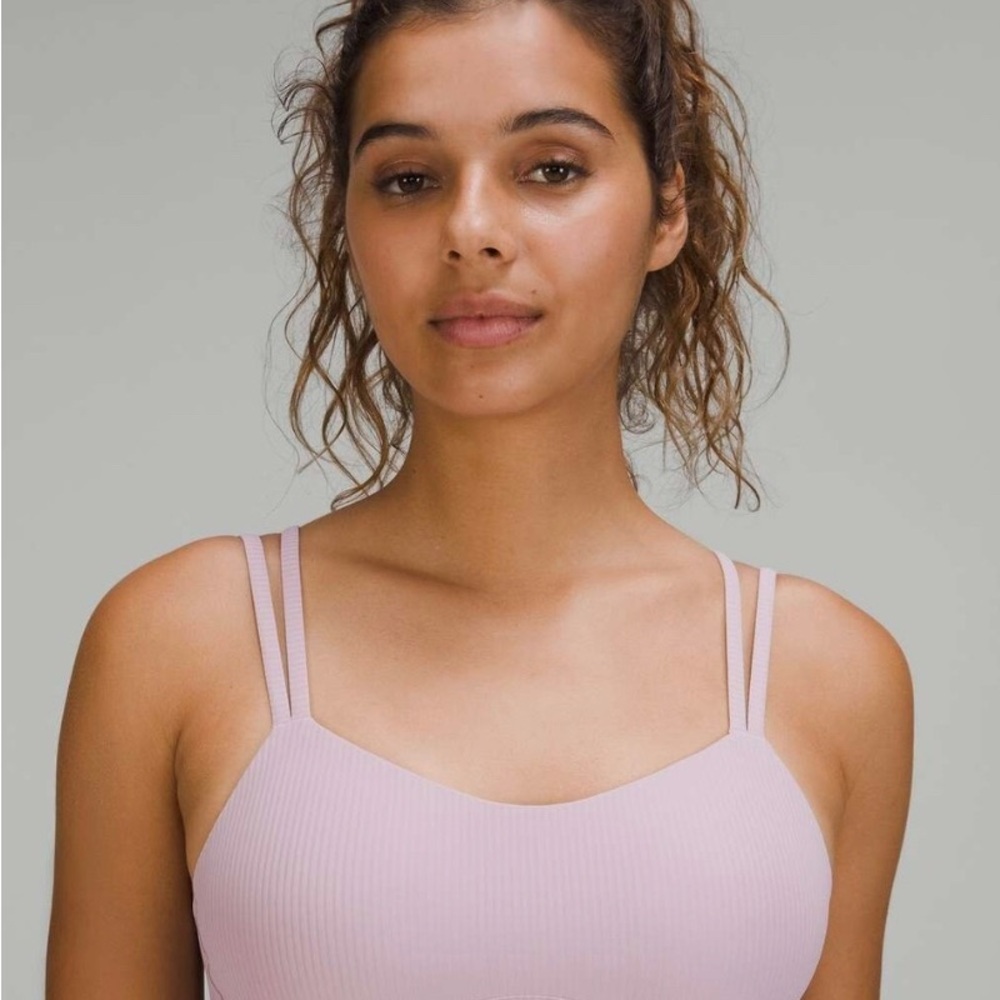 Lululemon Like a Cloud Sports Bra /Women's Pink Ribbed Bralette